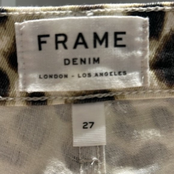 Frame leopard print Ali high rise cigarette pant - Picture 3 of 5